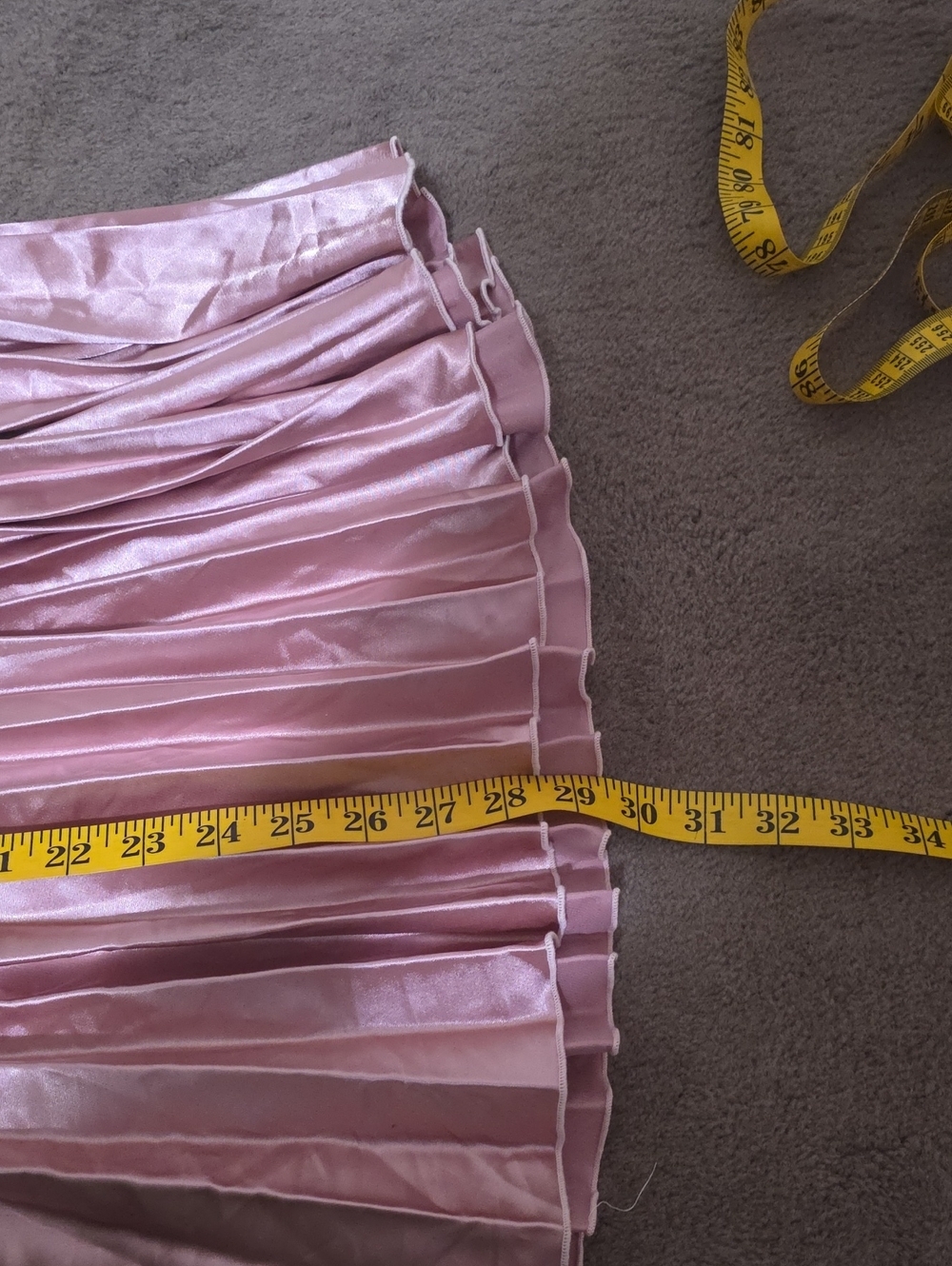 Allegra K Shimmering Pink A-Line Skirt - Picture 6 of 6